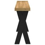 vidaXL Table console NOAIN pieds en forme de X 120x30x75 cm massif pin