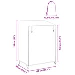 vidaXL Housse pour balancelle d'extérieur 120 x 90 x 155 cm