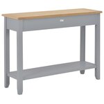 vidaXL Table console Gris 110x35x80 cm Bois