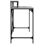vidaXL Bureau sonoma gris 100x50x90 cm bois d'ingénierie et fer