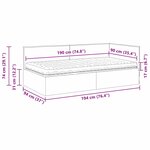 vidaXL Cadre de lit d'angle avec matelas 2 Pièces Vert Velours