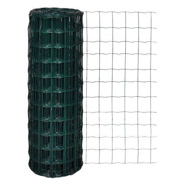 vidaXL Clôture Euro Acier 10 x 1 7 m Vert