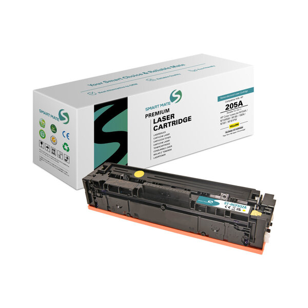 SmartMate cartouche laser rémanufacturée pour HP CF532A (205A) Jaune