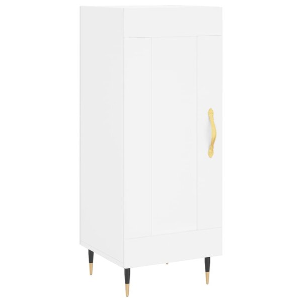 vidaXL Buffet blanc 34 5x34x90 cm bois d'ingénierie