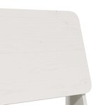 vidaXL Chaises de jardin lot de 2 blanc 60x64x70 5 cm bois massif pin