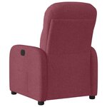 vidaXL Fauteuil inclinable Rouge bordeaux Tissu