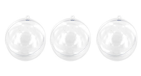 Boule en plastique cristal transparent 7 cm