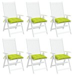 vidaXL Coussins de palette lot de 6 vert brillant 50x50x7 cm