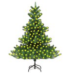 vidaXL Sapin de Noël artificiel Nordmann pré-éclairé vert 240 cm