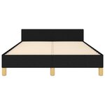 vidaXL Cadre de lit sans matelas noir 120x190 cm tissu