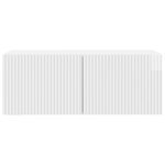 vidaXL Meuble TV mural 78 5 x 31 x 30 cm Blanc brillant