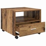 vidaXL Table basse Bois ancien 55 x 55 x 45 cm Bois d'ingénierie