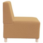 vidaXL Unité de Sofa Modulaire Sans Accoudoirs 2 Pièces Beige