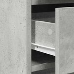 vidaXL Table de Toilette 3 Pièces Gris 50 x 41 x 135 cm Bois d'ingénierie