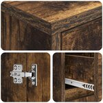 vidaXL Armoire de salle de bain Chêne fumé 30 x 33 x 190 cm