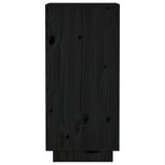 vidaXL Buffets 2 Pièces Noir 31 5x34x75 cm Bois massif de pin
