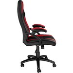 Tectake Chaise gamer GOODMAN - noir/rouge