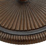 vidaXL Socle de parasol Bronze 45x45x30 cm Fonte