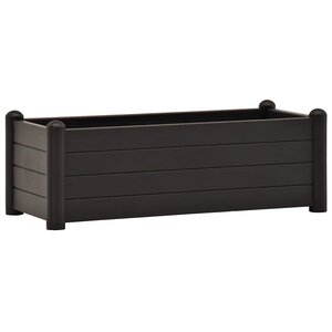 vidaXL Lit surélevé de jardin PP Anthracite 100x43x35 cm