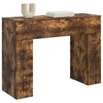 vidaXL Table basse Chêne fumé 102 x 35 x 75 cm Bois d'ingénierie