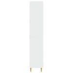 vidaXL Ensemble de Meubles 2 Pièces Blanc brillant 66 x 34 5 x 90 cm