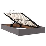vidaXL Lit avec rangement et matelas avec matelas Gris 120 x 190 cm