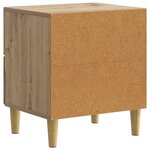 vidaXL Cabinet de chevet 2 pc Chêne artisanal 43 x 34 5 x 48 cm