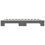 vidaXL Lit de jour avec lit gigogne gris foncé 90x200 cm tissu