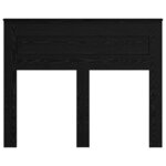 vidaXL Tête de lit Chêne noir 120 cm Bois d'ingénierie