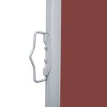 vidaXL Auvent latéral rétractable Marron 100 x 1000 cm