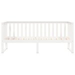vidaXL Lit de jour Blanc 90x190 cm Bois de pin massif