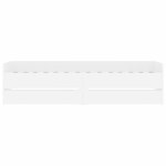 vidaXL Cadre de lit avec tiroirs sans matelas blanc 90x190 cm