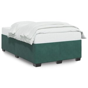 vidaXL Cadre de lit sans matelas vert foncé 120x190 cm velours