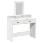 vidaXL Table de Toilette Blanc 100 x 41 x 140 cm Bois d'ingénierie