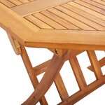 vidaXL Table pliable de jardin 90x75 cm Bois d'acacia massif