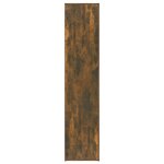 vidaXL Armoire à chaussures chêne fumé 80x39x178 cm bois d'ingénierie