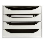 Module De Classement Ecobox Office 4 Tiroirs - Gris - Exacompta