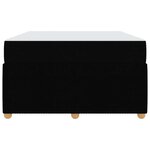vidaXL Cadre de lit avec matelas Noir 120 x 200 cm tissu