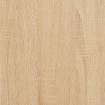 vidaXL Tables de chevet 2 Pièces chêne sonoma 40x41x50 cm bois ingénierie