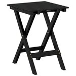 vidaXL Table d’appoint pliable noir bois de peuplier massif
