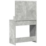 vidaXL Coiffeuse Gris béton 79 x 41 x 135 cm Bois d'ingénierie