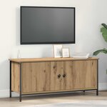 vidaXL Meuble TV chêne artisanal 100 x 35 x 45 cm Bois d'ingénierie