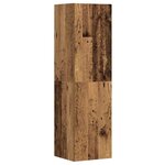 vidaXL Meubles TV muraux 3 Pièces vieux bois bois d'ingénierie