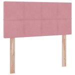 vidaXL Lit de Rangement avec matelas Rose 90 x 200 cm Velours