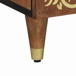 vidaXL Haut-commode Marron 60 x 33.5 x 100 cm Bois de manguier massif