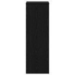 vidaXL Support de Plante Chêne noir 33 x 33 x 100 cm Bois d'ingénierie