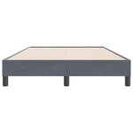 vidaXL Cadre de lit sans matelas gris foncé 120x220 cm velours