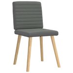 vidaXL Chaises à manger lot de 6 gris foncé tissu