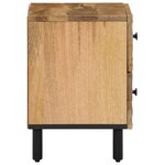 vidaXL Tables de chevet 2 Pièces 40x33x46 cm Bois de manguier solide