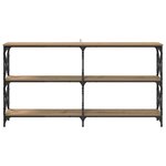 vidaXL Table console Chêne artisanal 156 x 28 x 80 5 cm